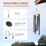 Vėjo varpeliai laukui 1677xØ250mm juodas - Image 6