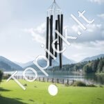 Vėjo varpeliai laukui 1677xØ250mm juodas - Image 8