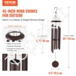 Vėjo varpeliai laukui 1143xØ200mm bronzinis - Image 2