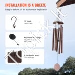 Vėjo varpeliai laukui 1143xØ200mm bronzinis - Image 6