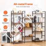 Metalinė knygų lentyna 11 pakopų 158x26x139cm - Image 4