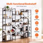 Metalinė knygų lentyna 6 pakopų 176x30x176cm - Image 3