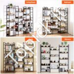 Metalinė knygų lentyna 6 pakopų 176x30x176cm - Image 7