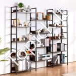 Metalinė knygų lentyna 6 pakopų 176x30x176cm - Image 8