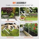 10 dekoratyvinių sodo tvorų rinkinys 44 x 33 cm - Image 5