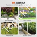 Dekoratyvinė sodo tvora 61x33 cm 28 vnt - Image 5