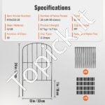 Dekoratyvinė sodo tvora 61x33 cm 28 vnt - Image 6