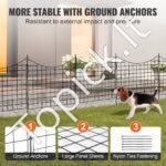 5 Dekoratyvinių sodo tvorų rinkinys 75x93cm - Image 2