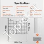 5 Dekoratyvinių sodo tvorų rinkinys 75x93cm - Image 6