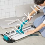 Profesionalus plytelių pjoviklis, 1,2 m, dvigubas bėgis, 4-15 mm storis. - Image 8