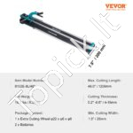 Profesionalus plytelių pjoviklis, 1,2 m, dvigubas bėgis, 4-15 mm storis. - Image 2