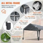 Automobilių stoginė 180 g/m²  3x6x2.8m Pilka - Image 3