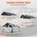 Automobilių stoginė 180 g/m²  3x6x2.8m Pilka - Image 5