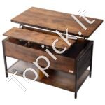 Kavos staliukas su pakeliamu viršumi rudos spalvos - Image 10