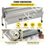 Rotacinis grilis 68 kg, 40 W, 127 cm nerūdijančio plieno anglies iešmas, skirtas BBQ, stovyklavimui ir lauko kepsninei. - Image 6