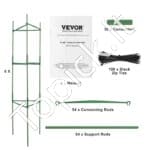 Daržovių/vaisių palaikymo narvai 6 vnt 122 cm - Image 9