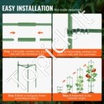 Daržovių/vaisių palaikymo narvai 4 vnt 160cm - Image 4