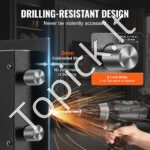 Dviejų durų baldinis seifas su slaptažodžiu ir raktu – 43 x 39 x 83 cm 156L - Image 3