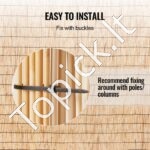 Nendrių tvora kraštovaizdžio apželdinimui 5x1,7m 1 vnt - Image 4