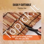 Nendrių tvora kraštovaizdžio apželdinimui 5x1,2m 1 vnt rudos spalvos - Image 3