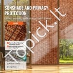 Nendrių tvora kraštovaizdžio apželdinimui 5x1,7m 1 vnt rudos spalvos - Image 2