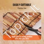 Nendrių tvora kraštovaizdžio apželdinimui 5x1,7m 1 vnt rudos spalvos - Image 3