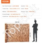 Nendrių tvora kraštovaizdžio apželdinimui 5x1,7m 1 vnt rudos spalvos - Image 6