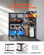 Sandėliavimo lentynos 5 pakopų 1360 kg 508x1219,2x1828,8mm - Image 3