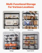 Sandėliavimo lentynos 5 pakopų 1360 kg 508x1219,2x1828,8mm - Image 6