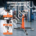 Variklių/pavarų dėžės hidraulinis domkratas su ratukais 600 kg 360° - Image 3