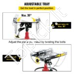 Variklių/pavarų dėžės hidraulinis domkratas 600 kg  85-170 cm - Image 4