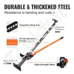 Aukšto pakėlimo žemės ūkio domkratas 3.2T 105-1330 mm - Image 3