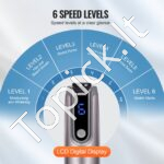 Elektrinis mikroadatinis Dermapen rašiklis (6 greičiai, 12 adatų) - Image 3