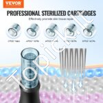 Elektrinis Dermapen mikroadatinis rašiklis (6 greičiai) su 20 adatomis - Image 2