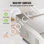 Elektrinė kepsninė 3000W, nerūdijantis plienas, 54x30x1 cm - Image 5