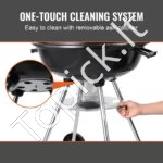 BBQ anglies kepsninė su ratukais 56 cm - Image 2