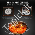 BBQ anglies kepsninė su ratukais 56 cm - Image 3