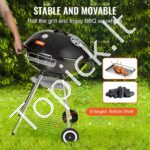 BBQ anglies kepsninė su ratukais 56 cm - Image 5