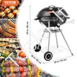 BBQ anglies kepsninė su ratukais 56 cm - Image 6