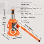 Hidraulinis domkratas su rankena 12 T 190-355 mm - Image 6