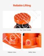 Hidraulinis domkratas 20 T 17-32cm su rankena oranžinis - Image 6