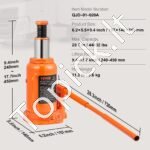 Hidraulinis domkratas su rankena 20 t 240-450 mm - Image 6