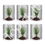 Augalų narvai apsaugai nuo gyvūnų φ 320x355mm 6 vnt - Image 10