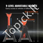 Reguliuojamo aukščio stovai 3T 275-415 mm 2 vnt - Image 4