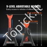 Reguliuojamo aukščio stovai 3T  190 x 180 x 275 mm 2 vnt - Image 4