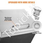 Įmontuojama 28,52 L nerūdijančio plieno ledo dėžė, 355 x 305 x 461 mm. - Image 5