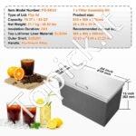 Įmontuojama 78,37 L nerūdijančio plieno ledo dėžė, 610 x 508 x 382 mm. - Image 3