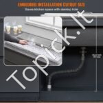 Įmontuojama 95,66 L nerūdijančio plieno ledo dėžė, 913 x 456 x 358 mm. - Image 4