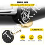 Atitvariniai stulpai su aksominė juosta, 6 vnt, auksiniai - Image 5