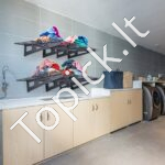 Garažo saugojimo lentynos 2 vnt 183x62x20 cm iki 227 kg - Image 7